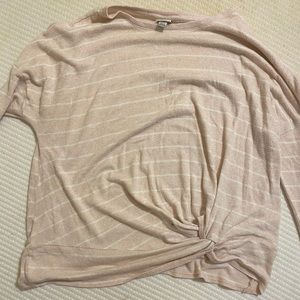 Pink and white striped shirt